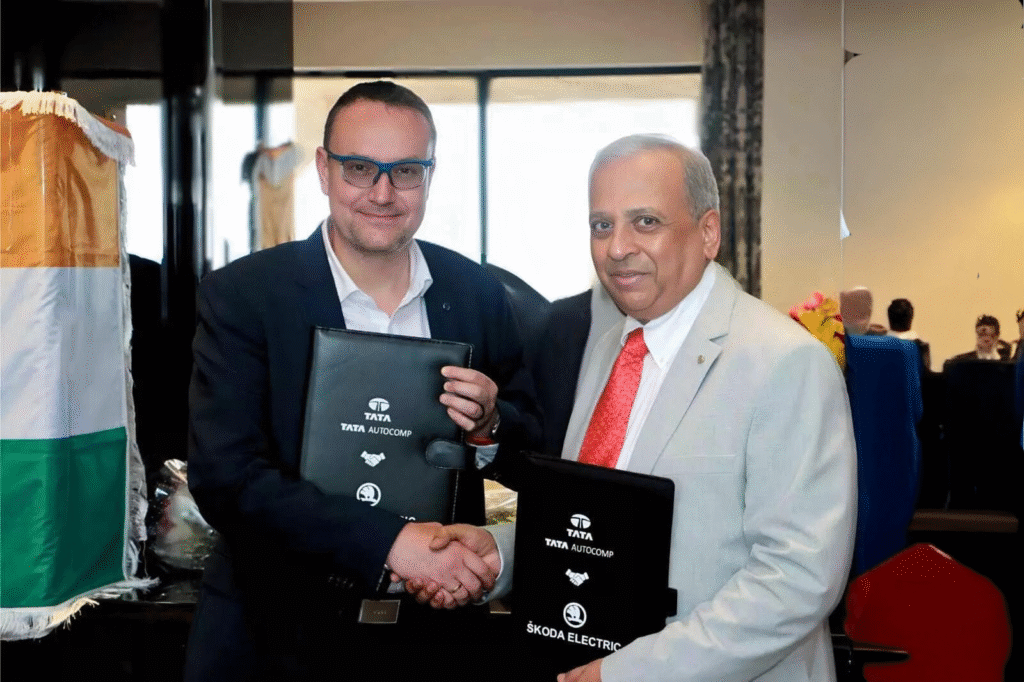 Tata Autocomp Systems Ltd and Škoda Auto Announce Joint Venture to Manufacture Railway Propulsion Systems 2 Tata Autocomp Systems Ltd and Škoda Auto Announce Joint Venture to Manufacture Railway Propulsion Systems