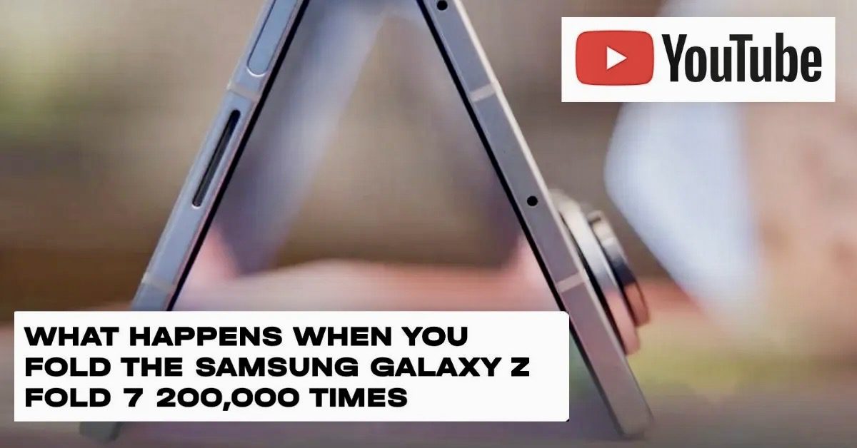 Korean YouTube channel Tech-it tested what happens if you fold and unfold Samsung Galaxy Z Fold 7 200,000 times by hand